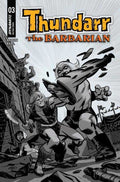 Thundarr The Barbarian #3 Cover F 1 in 10 Michael Cho Line Art Variant - artist: Kewber Baal, cover-artist: Michael Cho, Created, FOC Out Of Stock Update, M.A.P., New, Pre-Order, writer: Jason Aaron