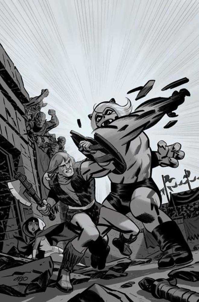 Thundarr The Barbarian #3 Cover H Inc 1:15 Michael Cho Line Art Full Art Variant - artist: Kewber Baal, cover-artist: Michael Cho, Created, FOC Out Of Stock Update, M.A.P., New, Pre-Order, writer: Jason Aaron