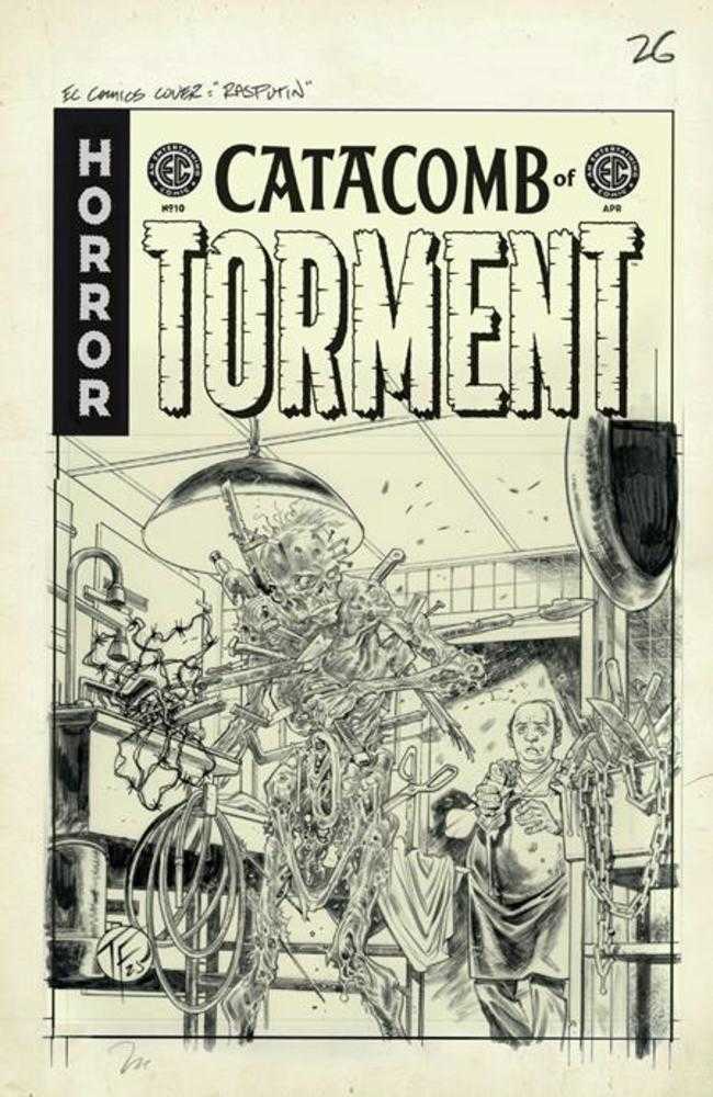 EC Catacomb Of Torment #10 Cover D Inc 1:20 Tom Fowler Black & White Artist Edition Variant