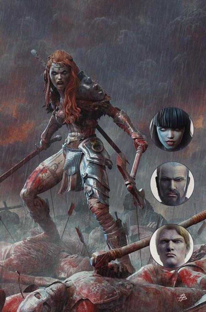 Giant Sized Savage Tales (One Shot) Cover K Inc 1:15 Bjorn Barends Red Sonja Full Art Variant