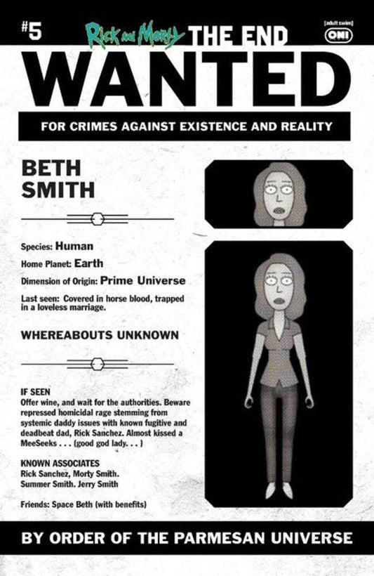Rick And Morty The End #5 (Of 6) Cover C 1 in 10 Phil Murphy Most Wanted Variant