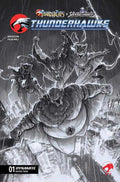 Thundercats X Silverhawks Thunderhawks #1 Cover N Inc 1:35 Alessandro Ranaldi Black & White Variant
