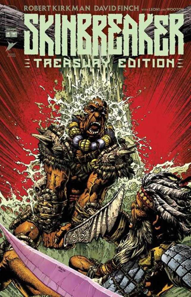 Comic book cover of 'Skinbreaker' Treasury Edition with a warrior character and red background.