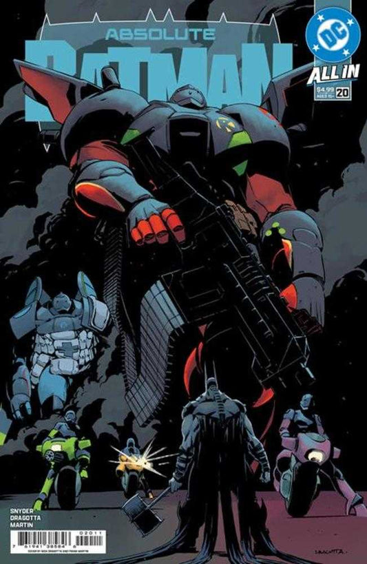 Comic book cover featuring a dark scene with characters and text