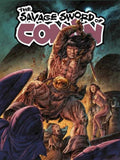 Comic book cover featuring a muscular character with 'The Savage Sword of Conan' title
