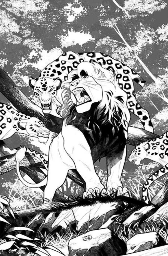 Lion King #4 Cover J Foc Inc 1:5 Edwin Galmon Line Art Full Art Variant