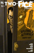 Comic book cover of 'Two-Face: Year One' featuring District Attorney Harvey Dent.