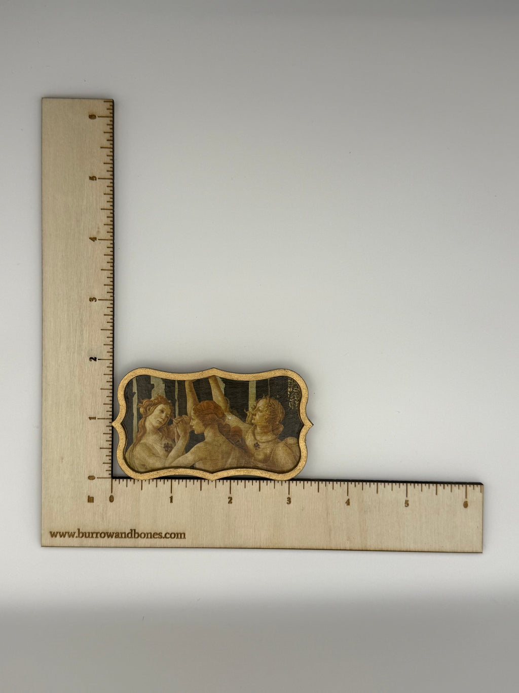 Handmade Wood Art Magnet Set of 3 – Sandro Botticelli, Primavera (c. 1480)