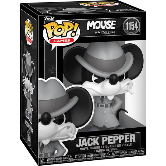 Funko Pop! Games Mouse Figure packaging with 'Jack Pepper' on a white background