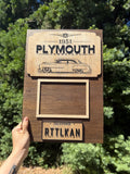 Personalized Classic Car Photo Plaque