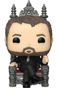 Funko Pop! vinyl figure of a character on a throne with detailed crown and chair.