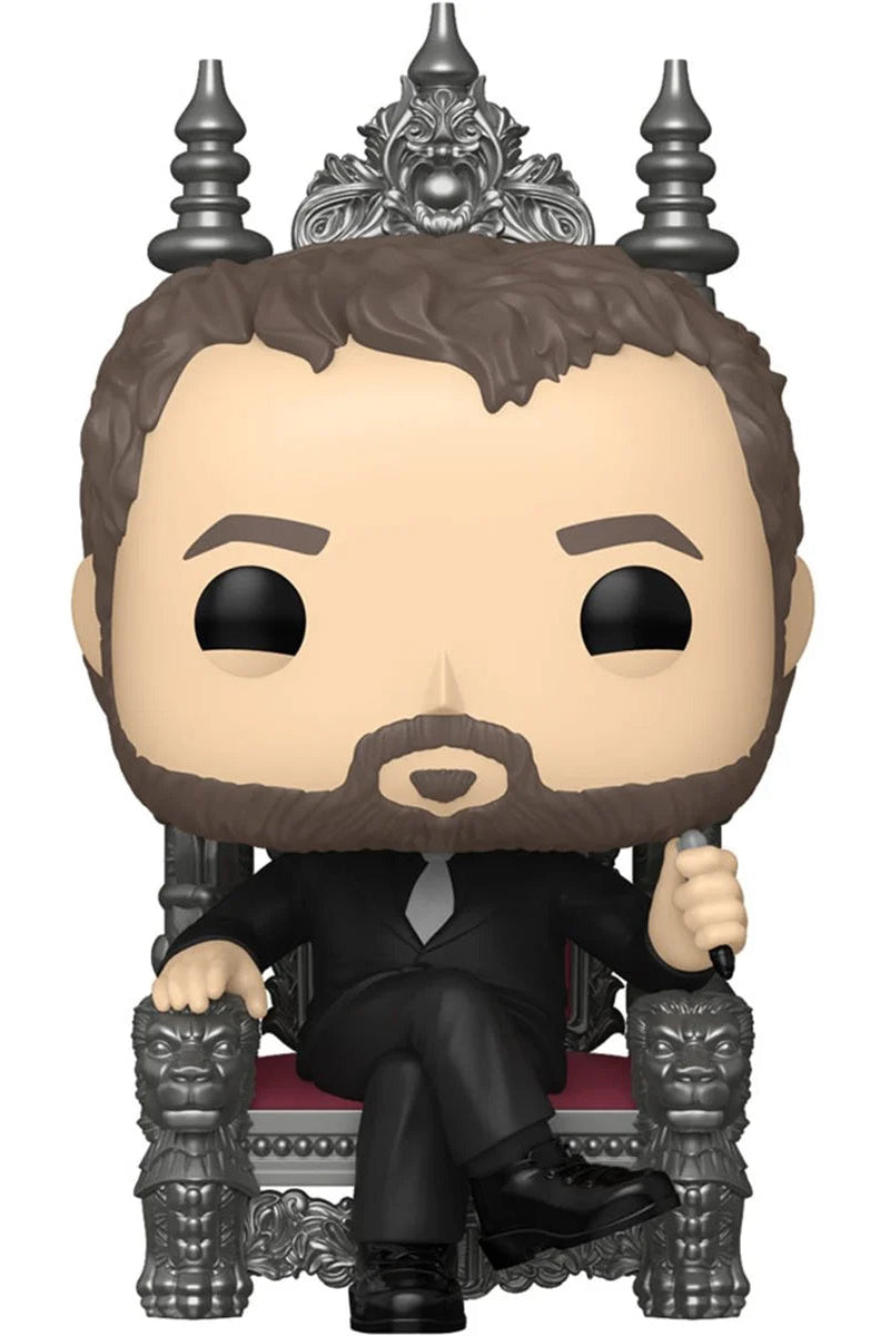 Funko Pop! vinyl figure of a character on a throne with detailed crown and chair.