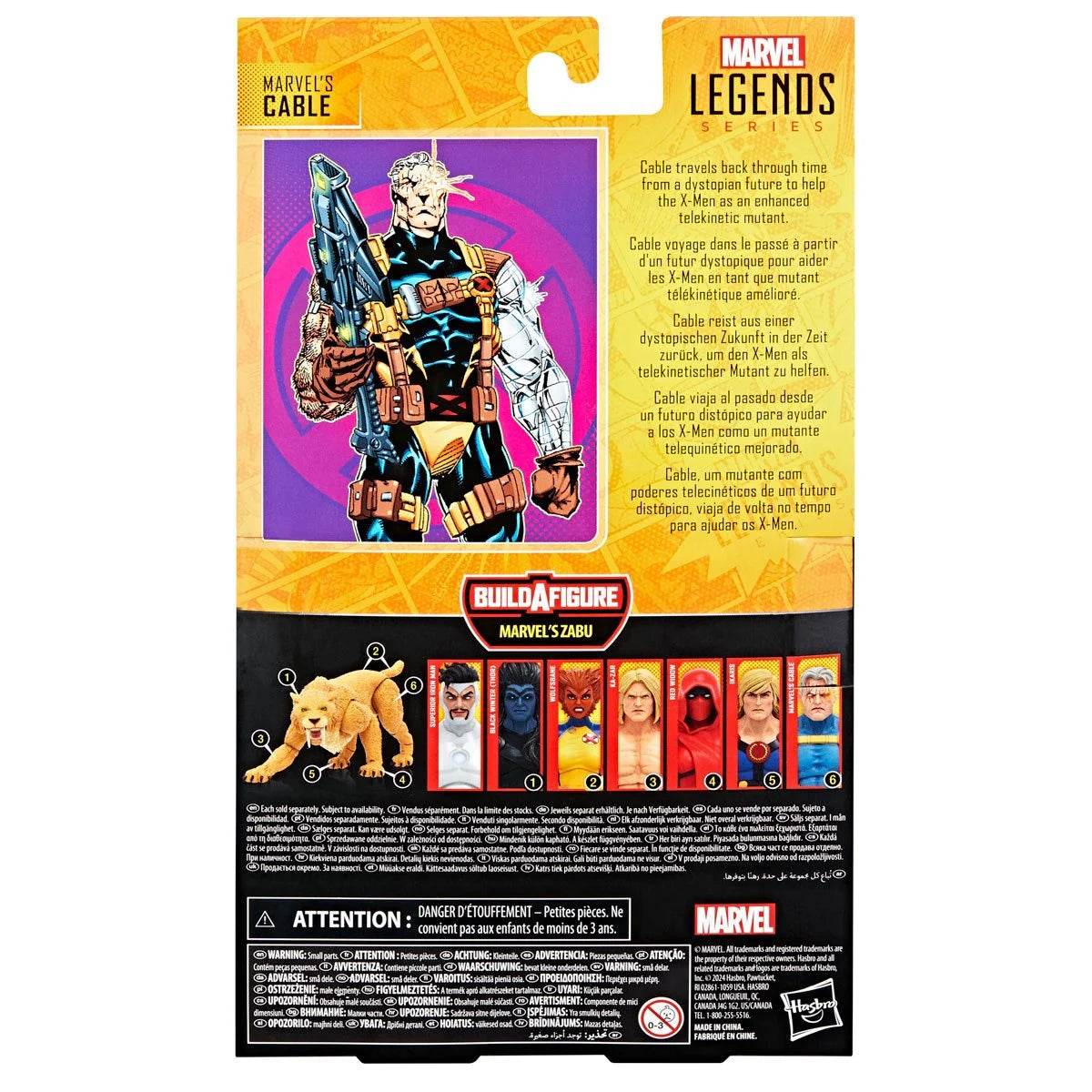 Marvel Legends Zabu Series Cable 6-Inch Action Figure