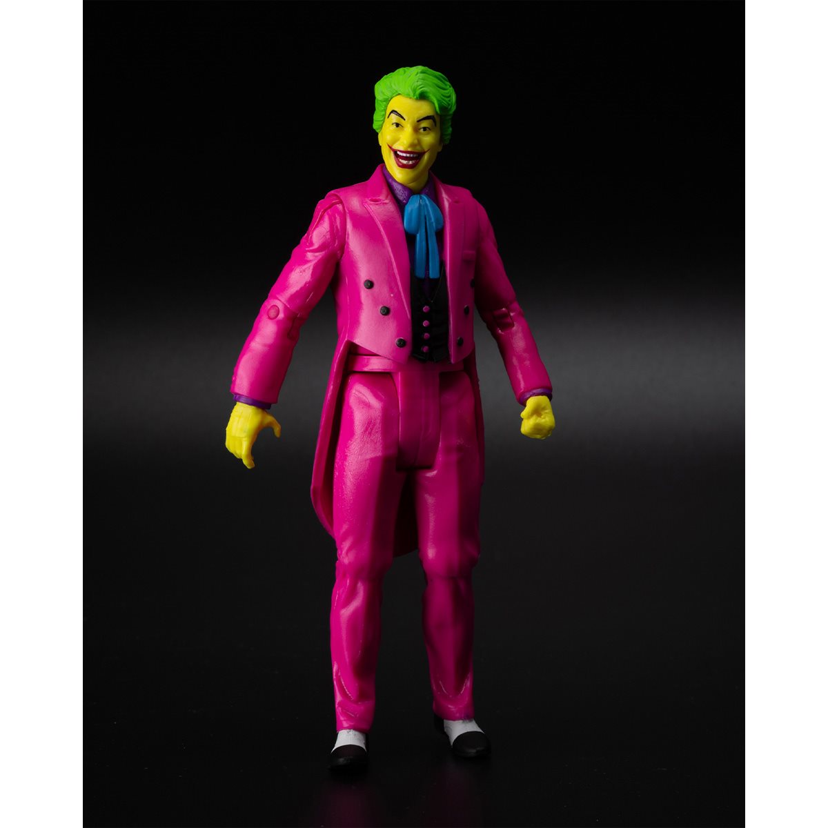 DC Retro The Joker Batman: Classic TV Series Black Light Gold Label 6-Inch Action Figure - Entertainment Earth Exclusive