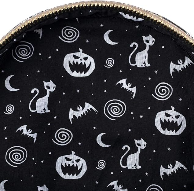 Loungefly Disney Nightmare Before Christmas Tarot Card AOP Womens Double Strap Shoulder Bag Purse
