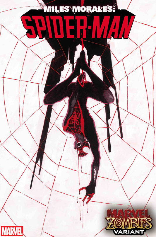 Comic book cover featuring Spider-Man in a dynamic pose with red accents on a white background.