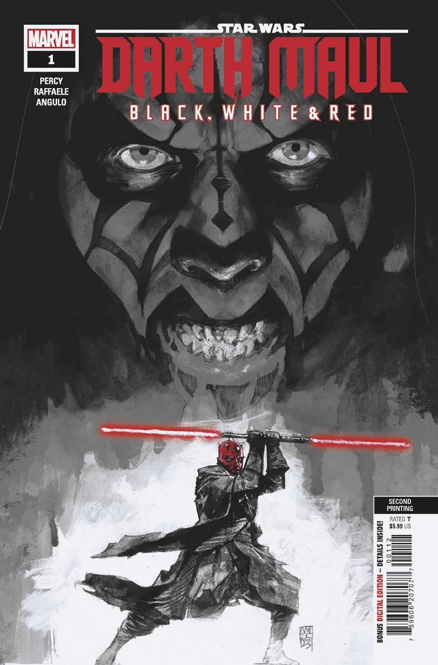 Star Wars: Darth Maul - Black, White & Red (2024) #1 Second Printing