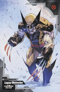 Comic book cover featuring a superhero in a dynamic pose with a blue and gray background.