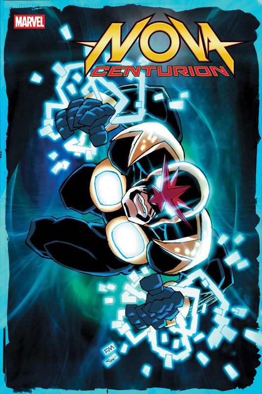 Comic book cover featuring Nova with glowing effects and Marvel logo.
