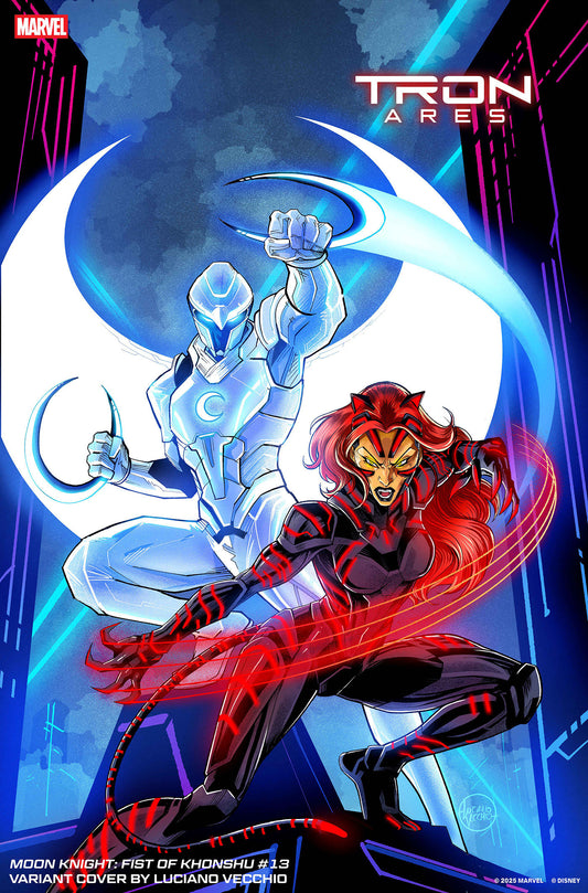 Comic book cover featuring a superhero in red and black with a blue and white character in the background, set against a dark cityscape.