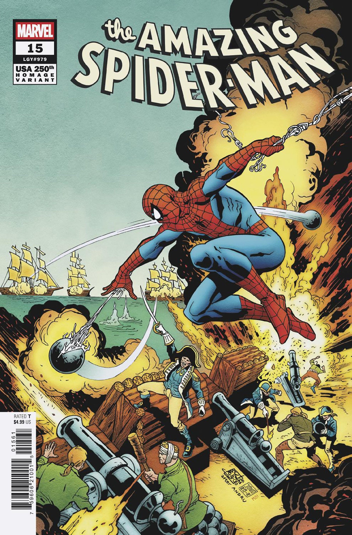 The Amazing Spider-Man (2025) #15F - artist: Pepe Larraz, cover-artist: Giuseppe Camuncoli, New, Old, Spider-Man, writer: Joe Kelly