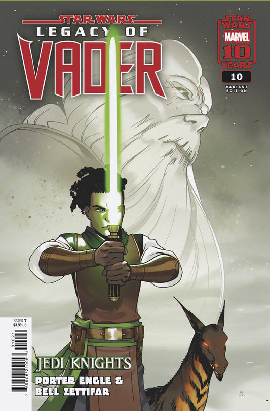 Comic book cover of 'Star Wars: Legacy of Vader' featuring a Jedi Knight with a lightsaber.
