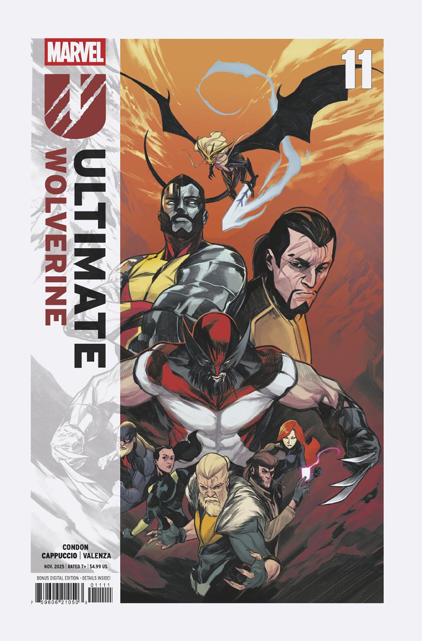 Comic book cover of 'Ultimate Wolverine' featuring multiple characters with a dynamic layout.