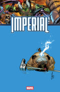 Comic book cover titled 'Imperial' with a bulldog holding a hammer against a blue background, featuring Marvel logo.