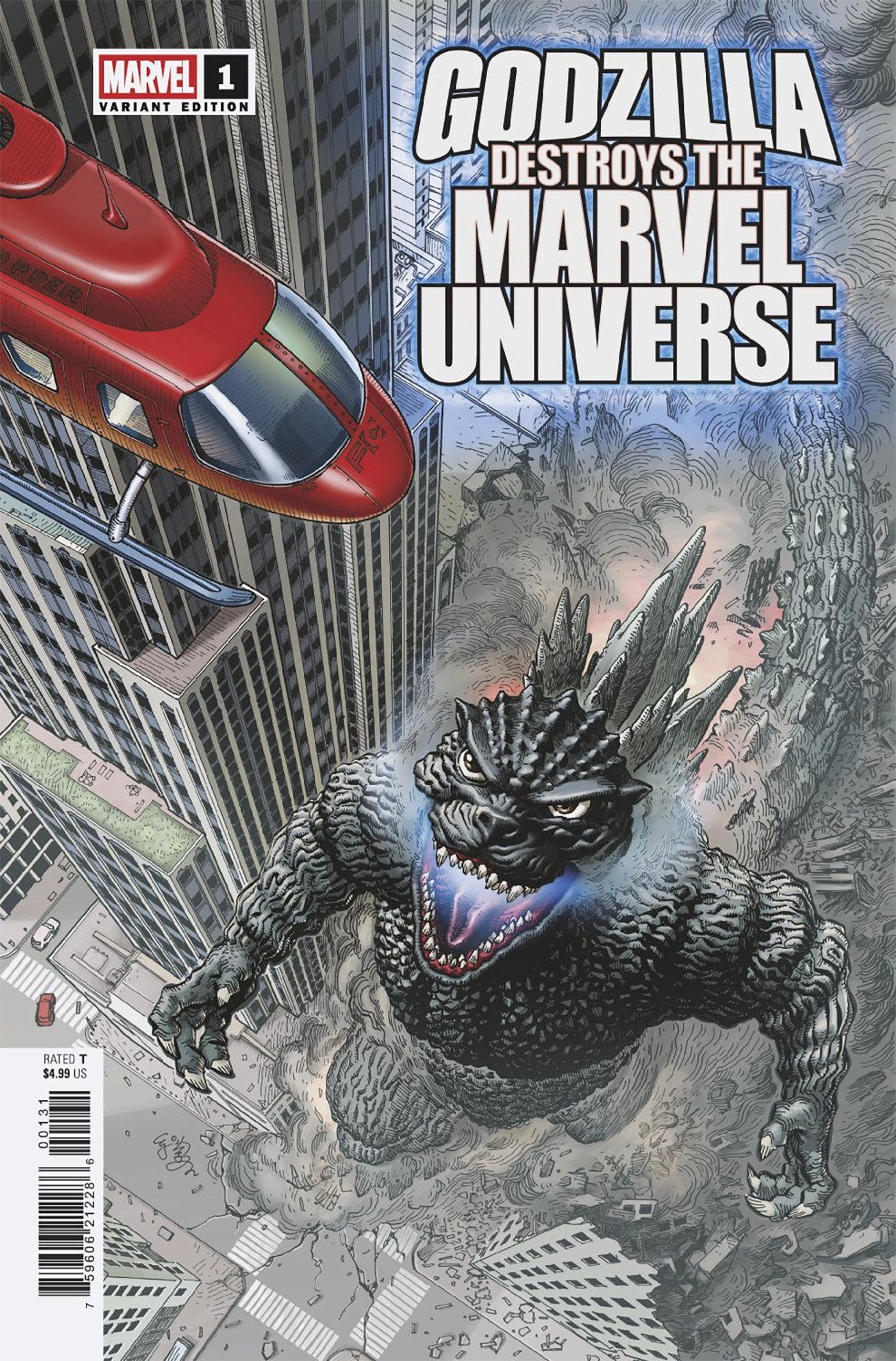 Godzilla Destroys The Marvel Universe (2025) #1C