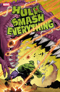 Comic book cover featuring the Hulk smashing through a wall with text 'Hulk Smash Everything' and Marvel logo.