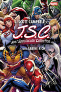 Comic book cover featuring various superhero characters with 'J.S.C. Just Spectacular Collection' text.