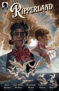 Comic book cover titled 'Ripperland' with two characters and birds in the foreground.
