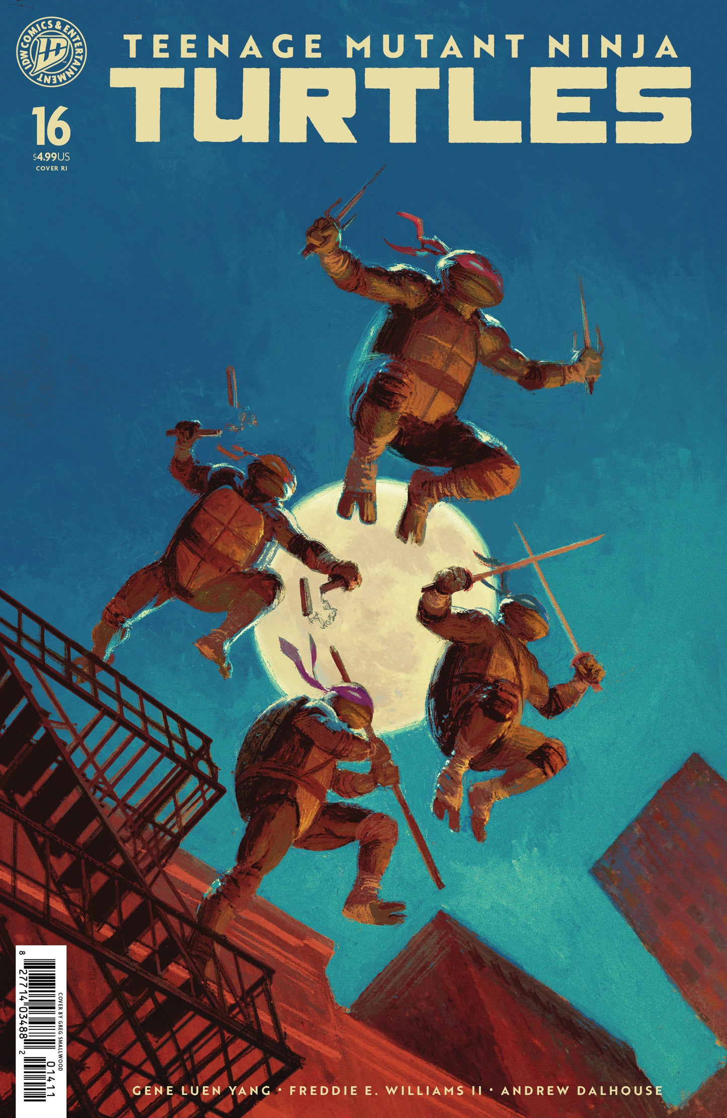 Teenage Mutant Ninja Turtles #16 Variant Ri (75) (Smallwood)