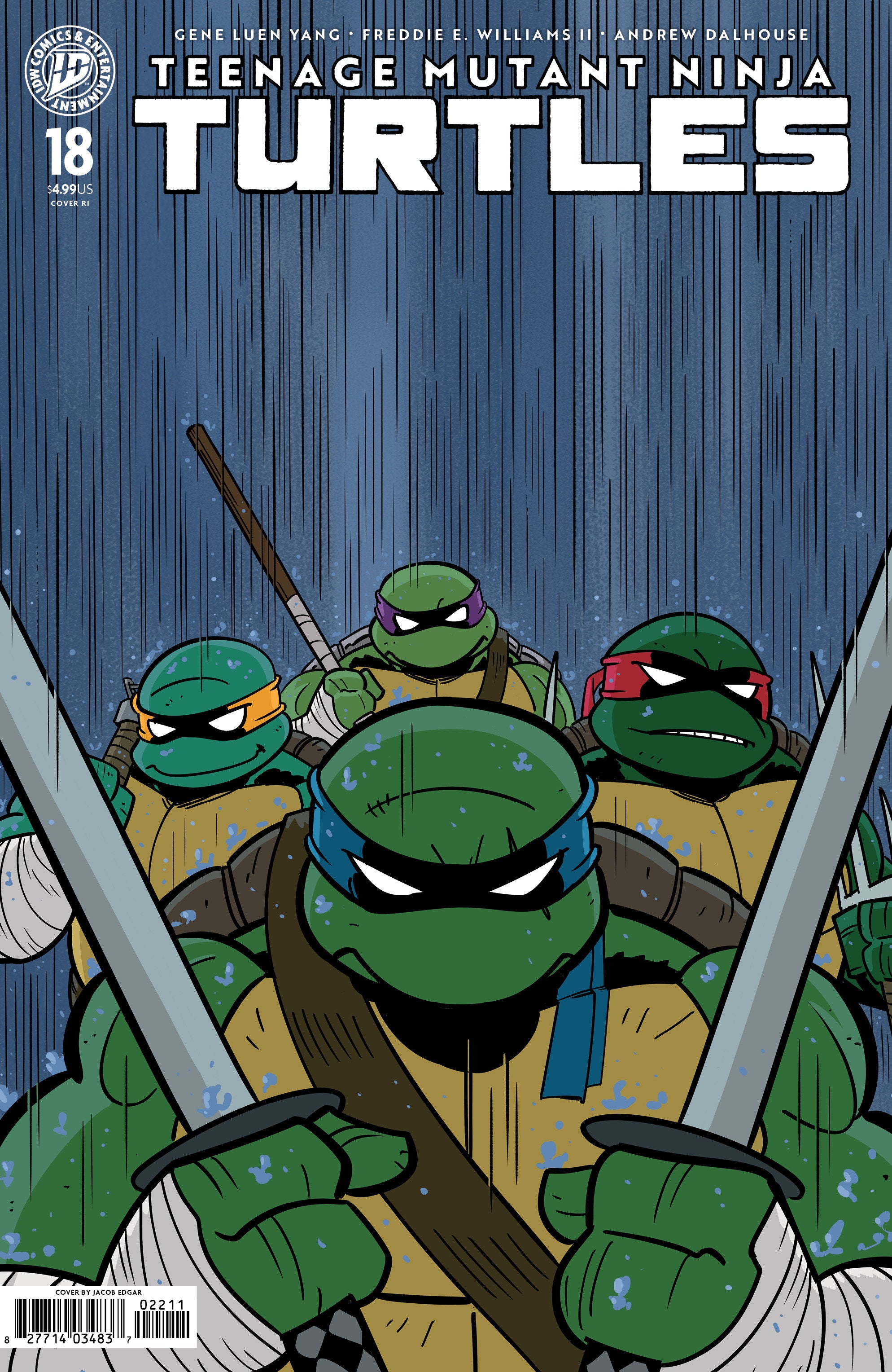 Teenage Mutant Ninja Turtles #18 Variant Ri (25) (Edgar)