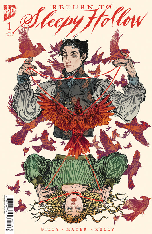 Comic book cover titled 'Return to Sleepy Hollow' with artistic design of a woman and birds.