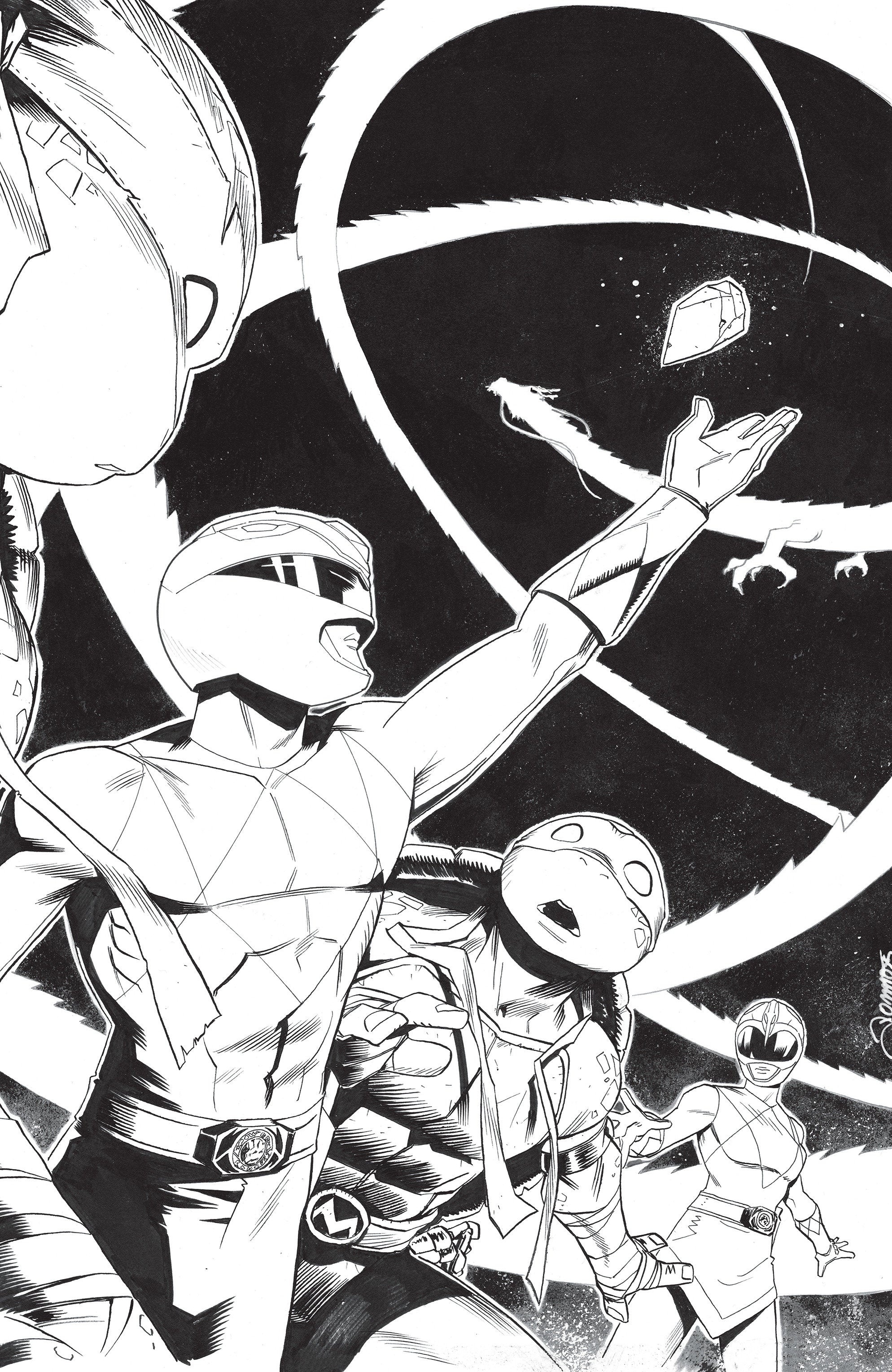 Mighty Morphin Power Rangers/Teenage Mutant Ninja Turtles III #4 E 1 in 10 Variant Edition (Full Art, Zonno)