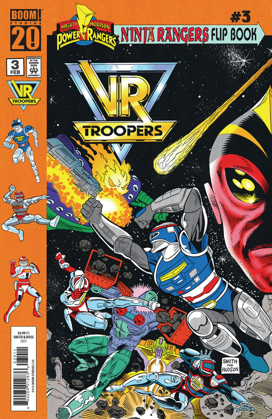 Comic book cover featuring VR Troopers with action poses and vibrant colors.