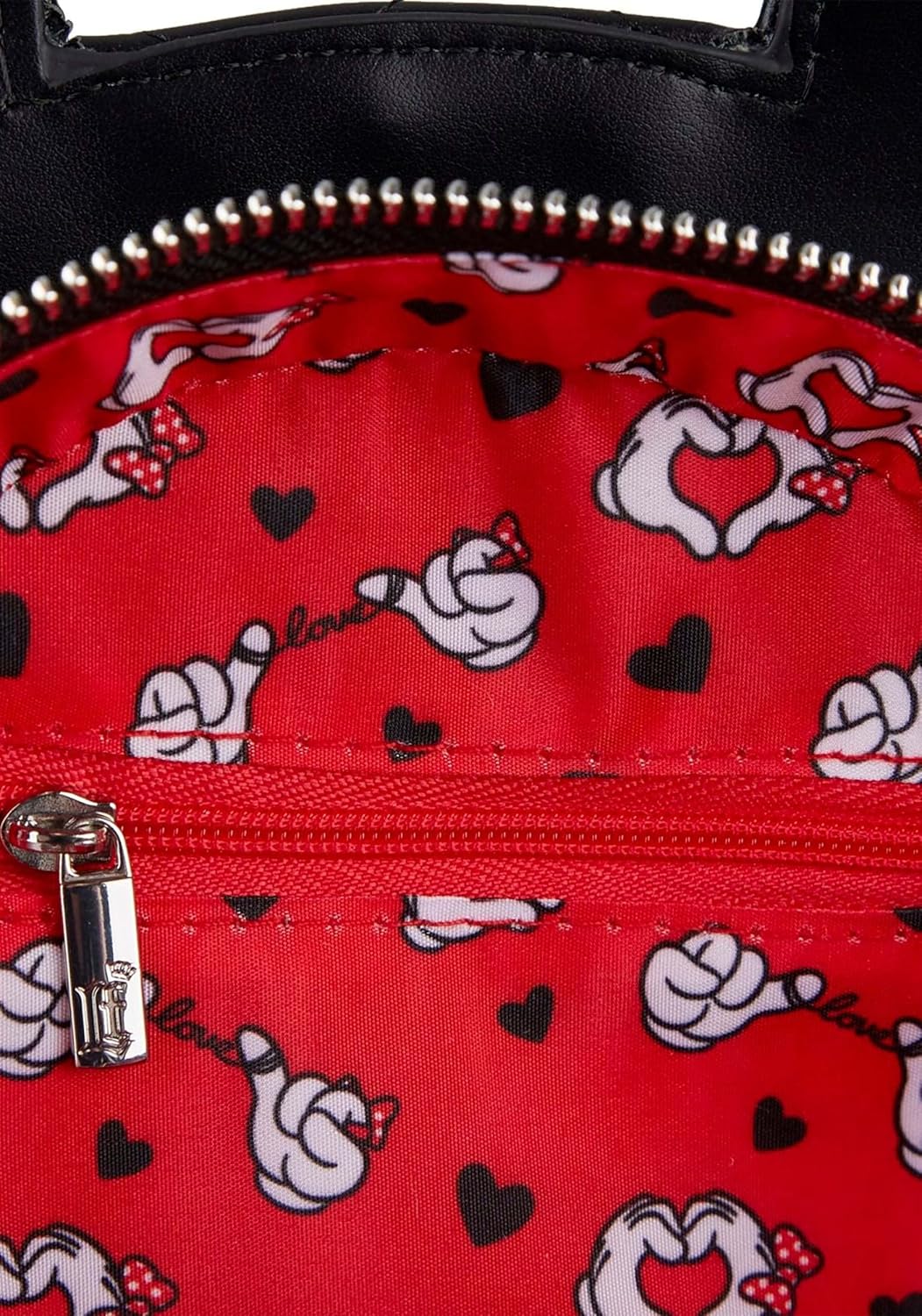 Loungefly Disney Mickey and Minnie Heart Hands Mini Backpack