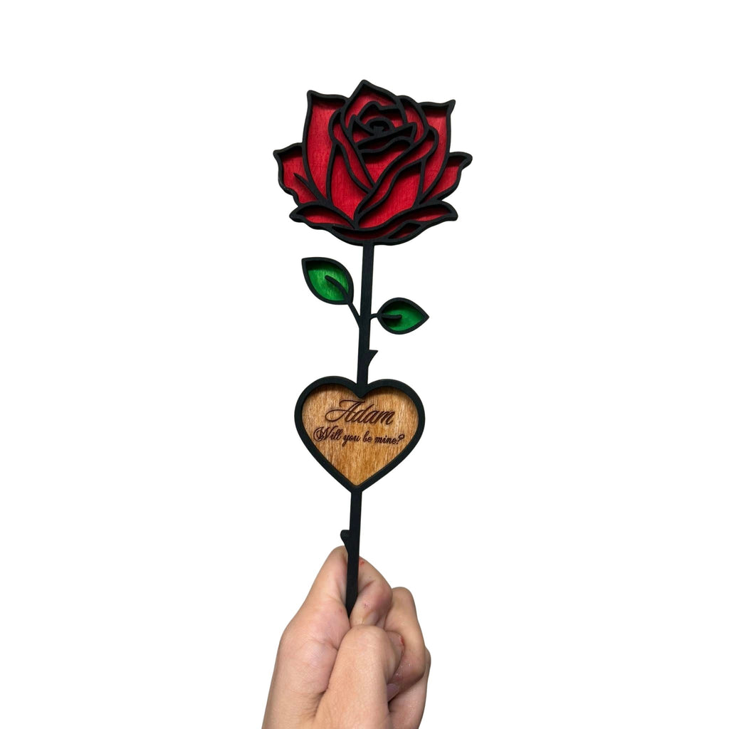 Personalized Rose Keepsake