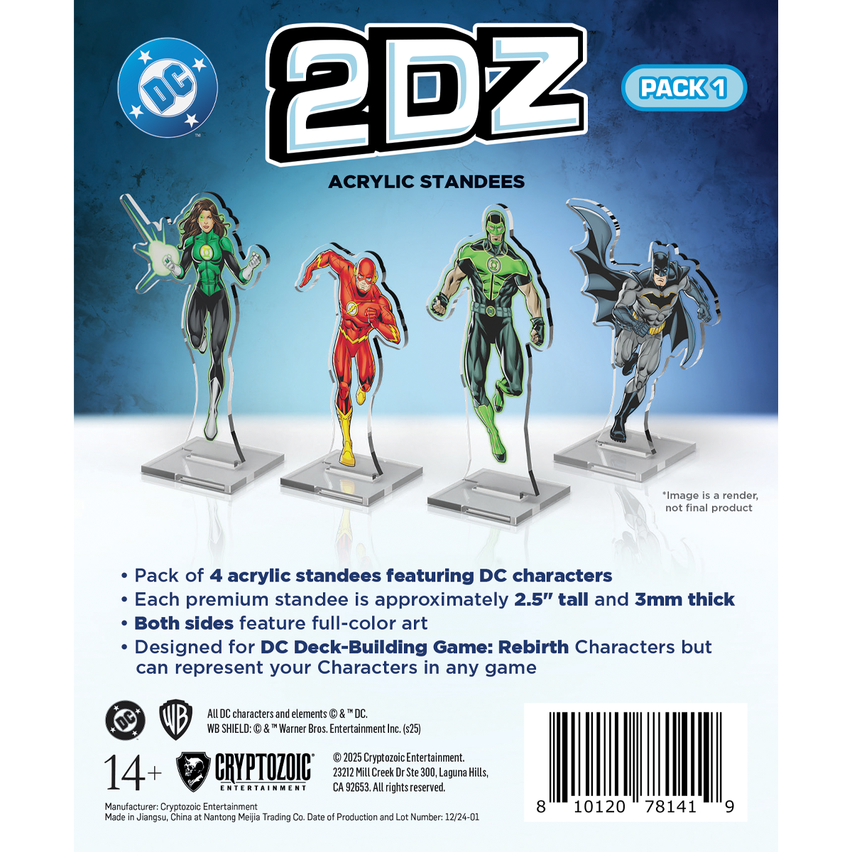 DC 2DZ Acrylic Standees: Pack 1