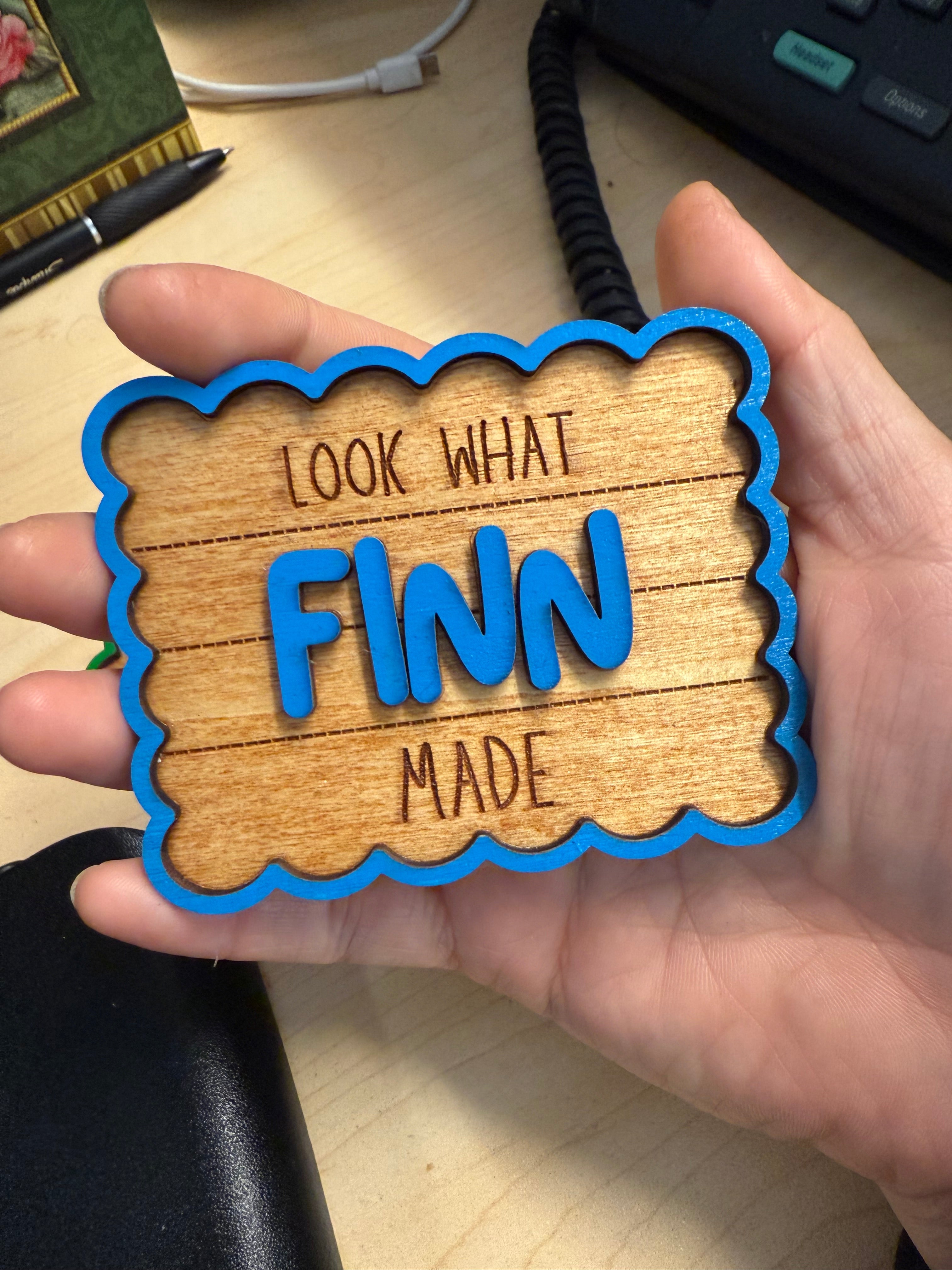 Look What I Made! Personalized Wood Name Magnets