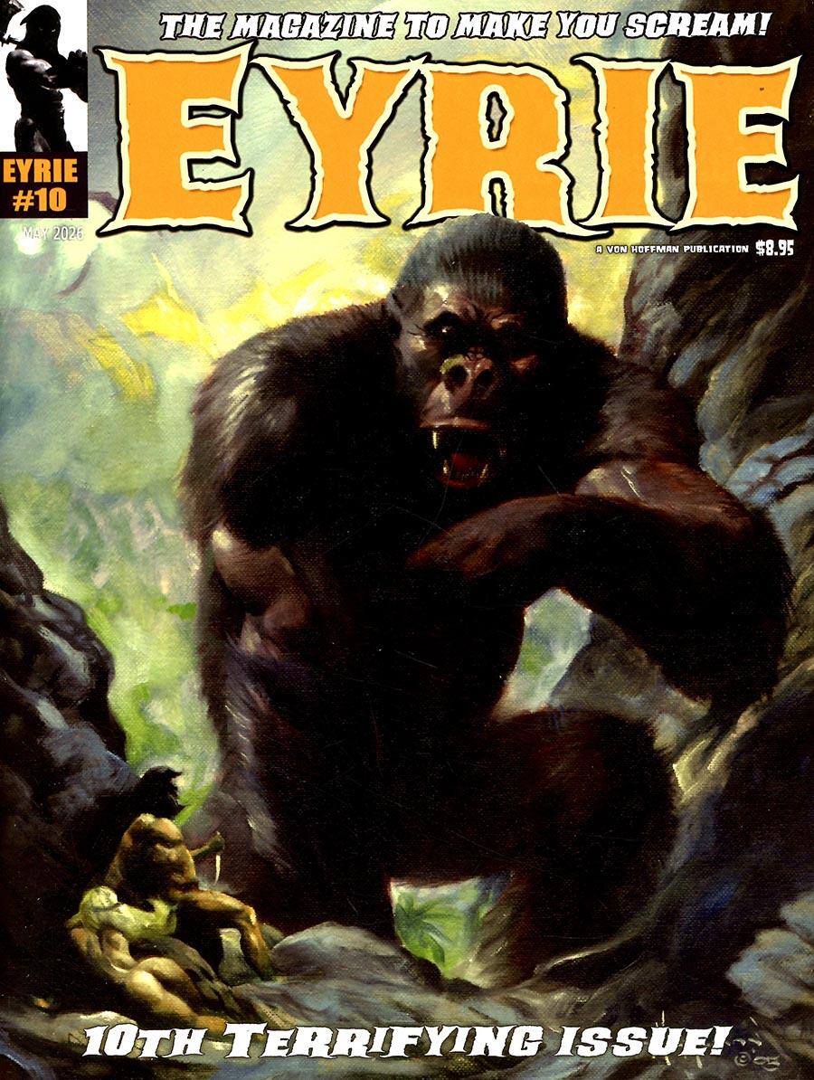 Cover of 'Eyrie' magazine featuring a gorilla in a jungle setting