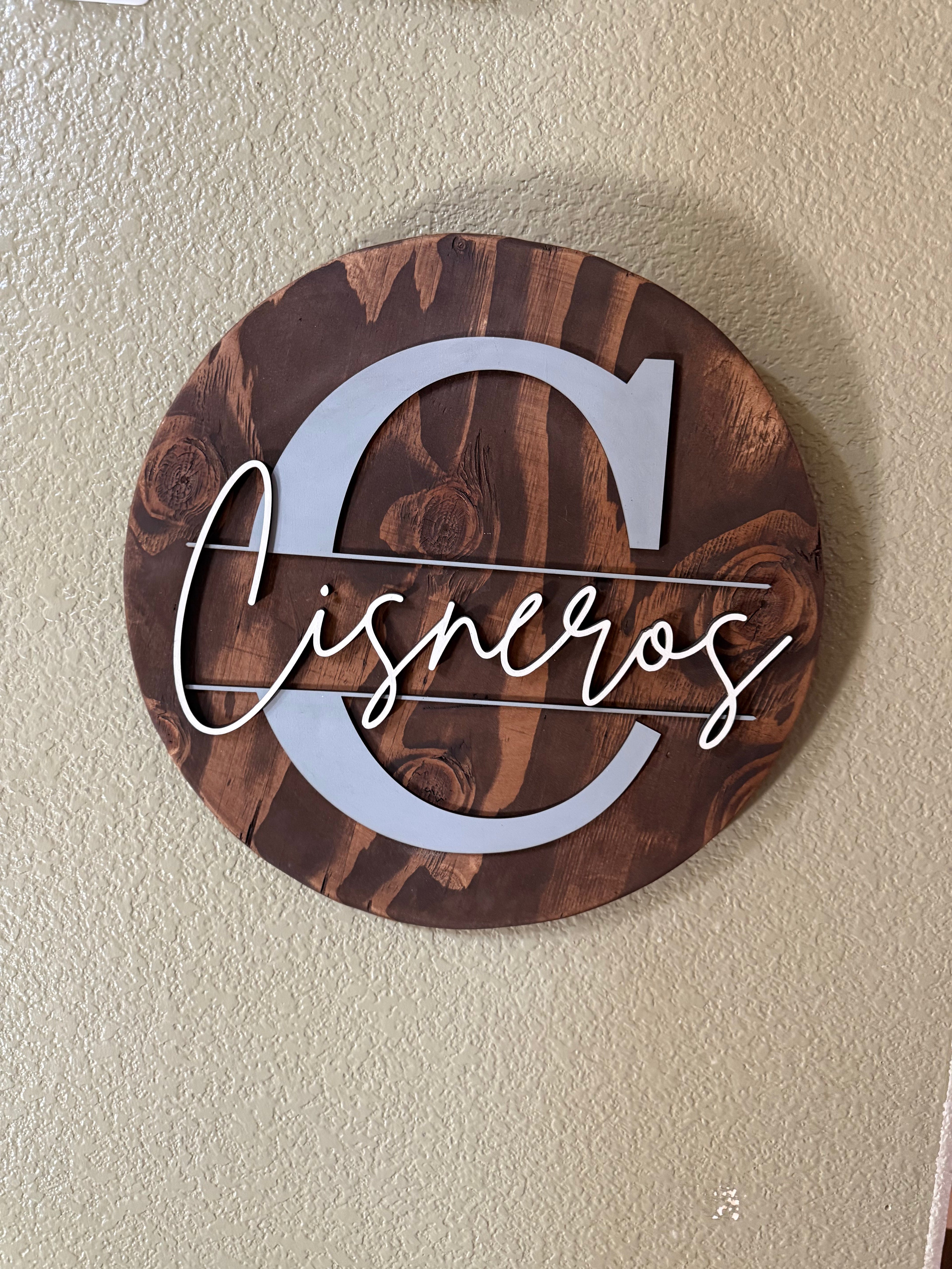 Personalized Monogram Door Hanger