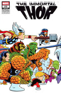 Comic book cover featuring 'The Immortal Thor' with multiple characters in action poses.