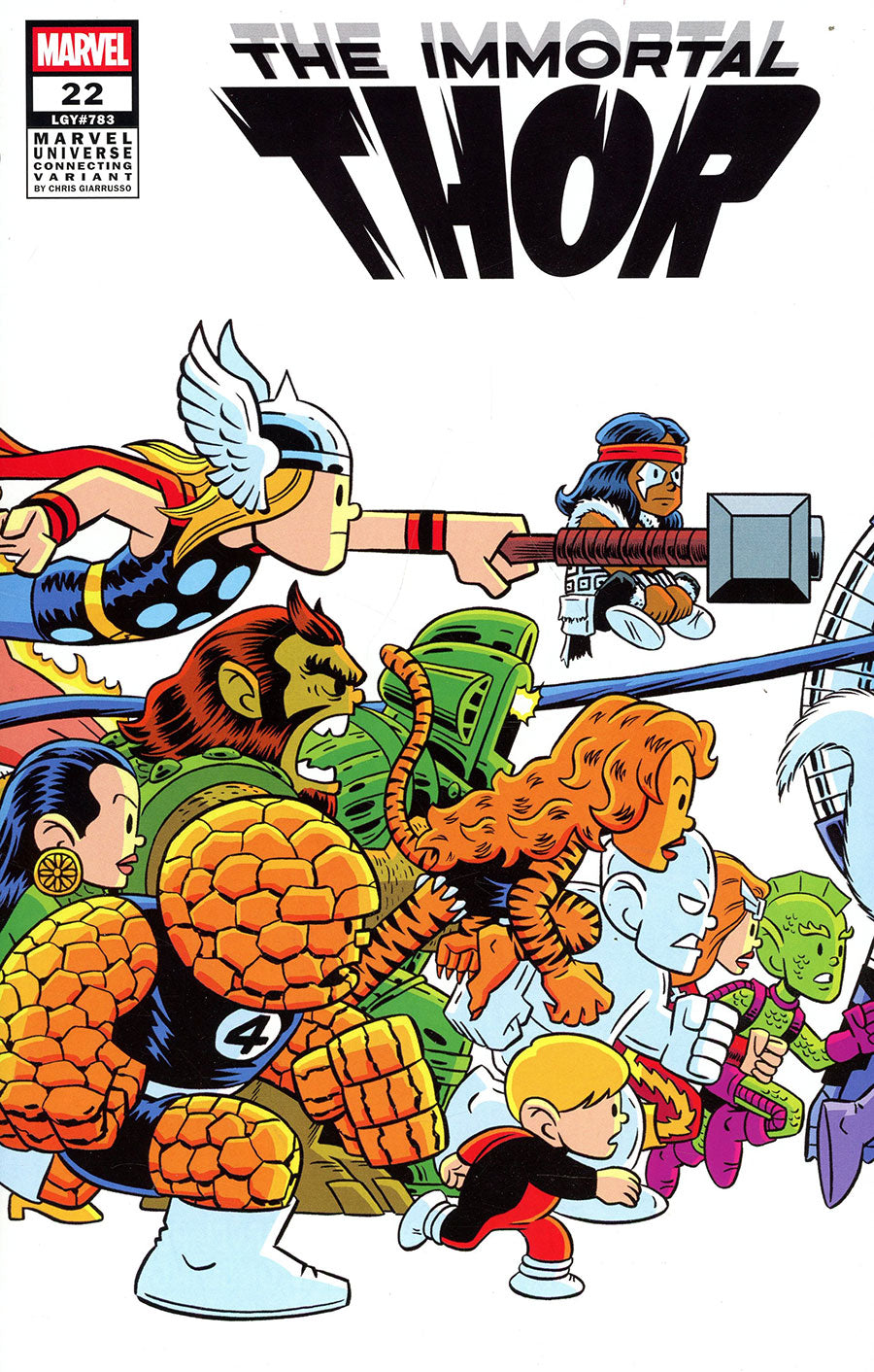 Comic book cover featuring 'The Immortal Thor' with multiple characters in action poses.