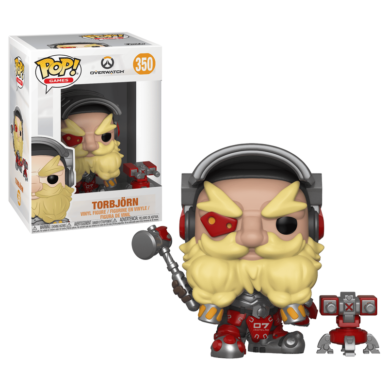 Funko Pop! vinyl figure of Torbjörn from Overwatch with packaging