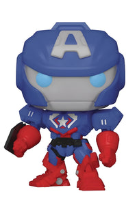 Thumbnail for Pop! Marvel: Avengers Mech Strike - Captain America Vinyl Figure