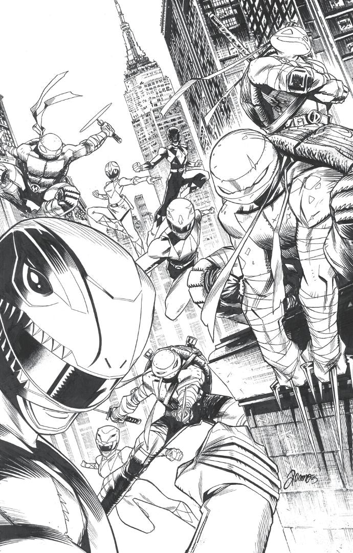 Mighty Morphin Power Rangers/Teenage Mutant Ninja Turtles III #5 E 1 in 10 Variant Edition (Full Art, Inks, Zonno)