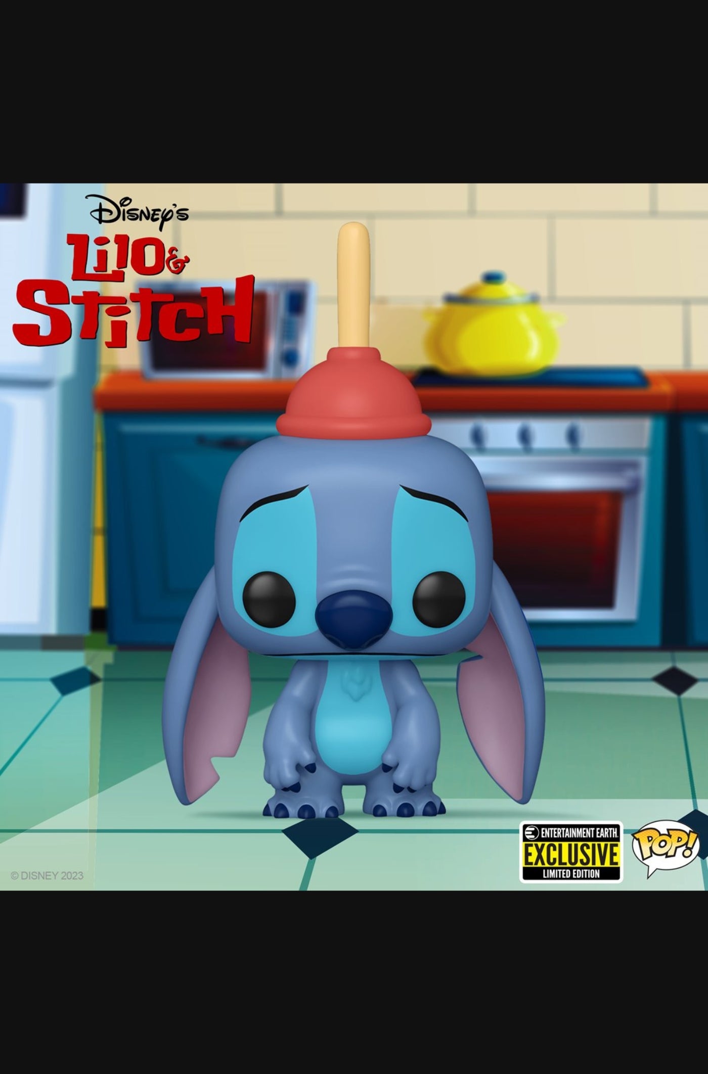 Lilo & Stitch Stitch with Plunger Funko Pop! Vinyl Figure #1354 - Entertainment Earth Exclusive