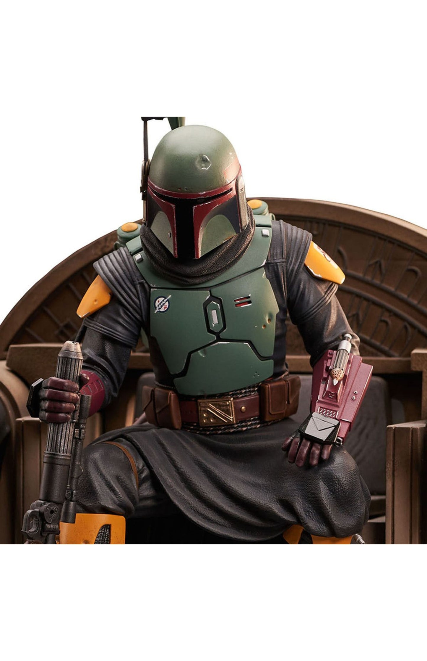 Star Wars The Mandalorian Boba Fett on Throne Premier Collection 1:7 Scale Statue